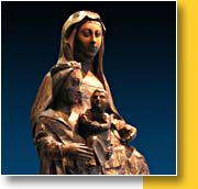Mus&eacute;e de B&eacute;tharram - Statue de Ste Anne du XVe si&egrave;cle