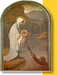 La vierge au Rameau - Chapelle du Coll&egrave;ge de B&eacute;tharram