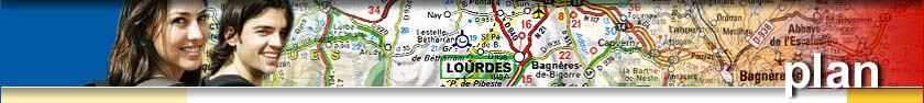 Lestelle B&eacute;tharram - Plan des sites touristiques