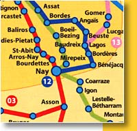 Lestelle B&eacute;tharram - Lignes d'Autocars