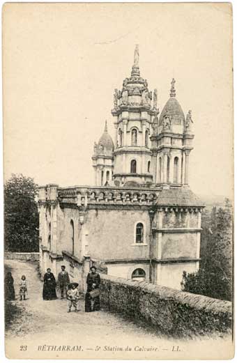 Lestelle Betharram - Cartes postales anciennes - Calvaire - Ve station - Chapelle Saint Louis