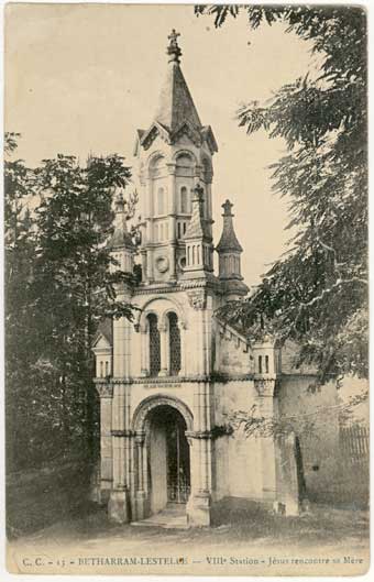 Lestelle Betharram - Cartes postales anciennes - Calvaire - Procession - VIIIe station