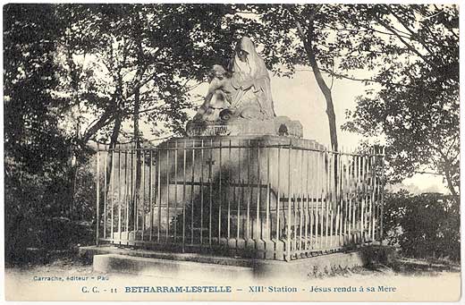 Lestelle Betharram - Cartes postales anciennes - Calvaire - XIIIe station