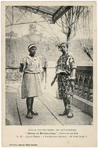 Lestelle Betharram - Cartes postales anciennes - Les &eacute;coles - N&eacute;ron et Britanicus