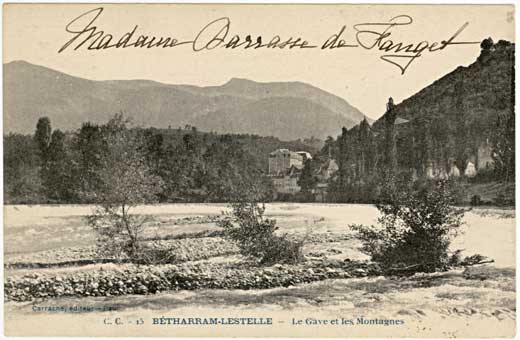 Lestelle Betharram - Cartes postales anciennes - Le Gave de Pau - Le Gave et les Montagne