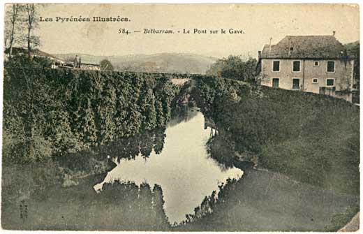 Lestelle Betharram - Cartes postales anciennes - Le vieux pont - Le Pont sur le Gave