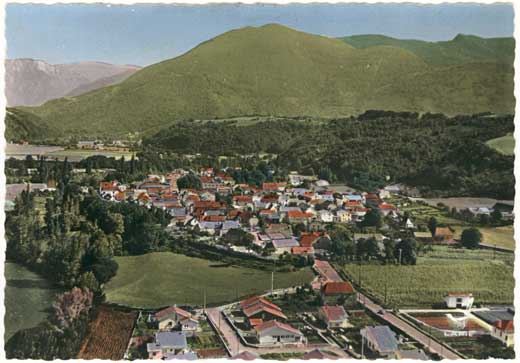 Lestelle Betharram - Cartes postales anciennes - Vue a&eacute;riennes - En avoion au dessus de Lestelle B&eacute;tharram