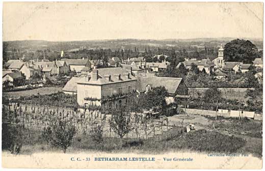 Lestelle Betharram - Cartes postales anciennes - Le village - Vue g&eacute;n&eacute;rale