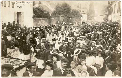 Lestelle Betharram - Cartes postales anciennes - Le village - Couronnement de Notre Dame de B&eacute;tharram le 28 juillet 1912