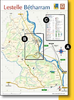 Plan de Lestelle B&eacute;tharram